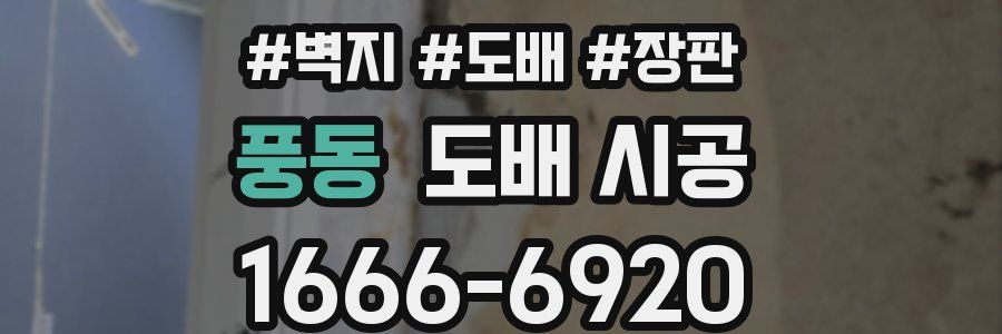 풍동 도배 시공