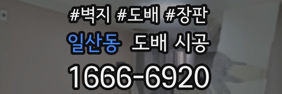 일산동 도배 시공