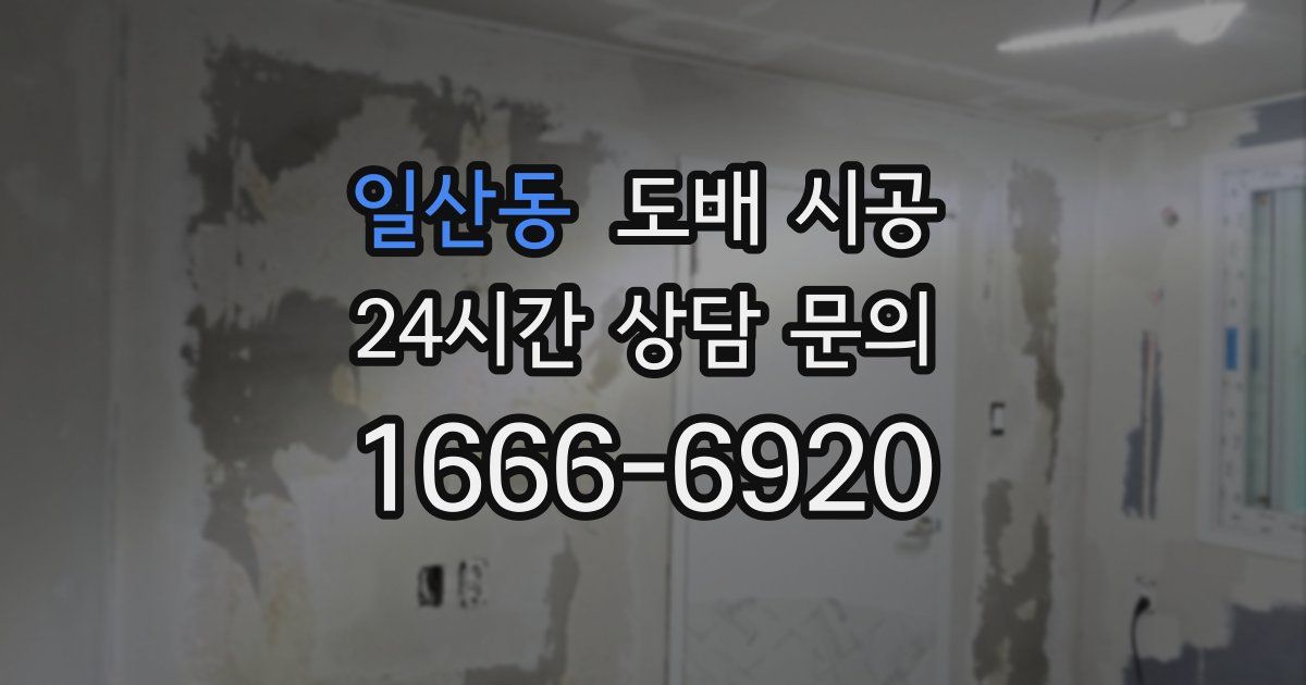 일산동 도배 시공
