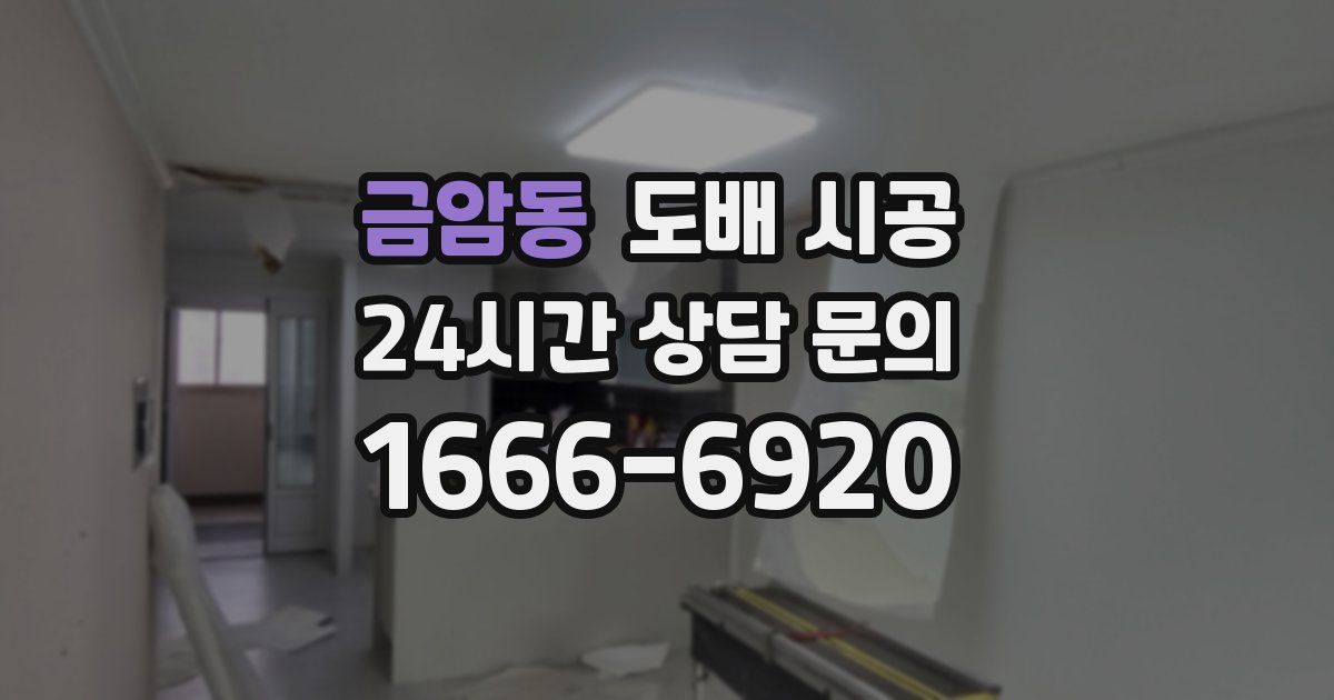 금암동 도배 시공