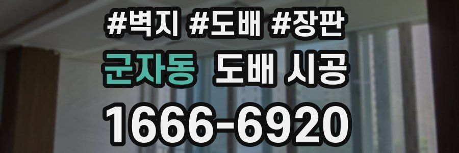 군자동 도배 시공