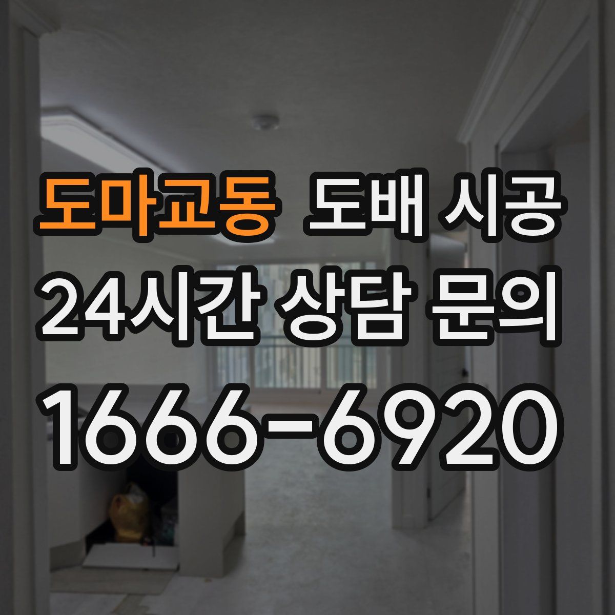 도마교동 도배 시공