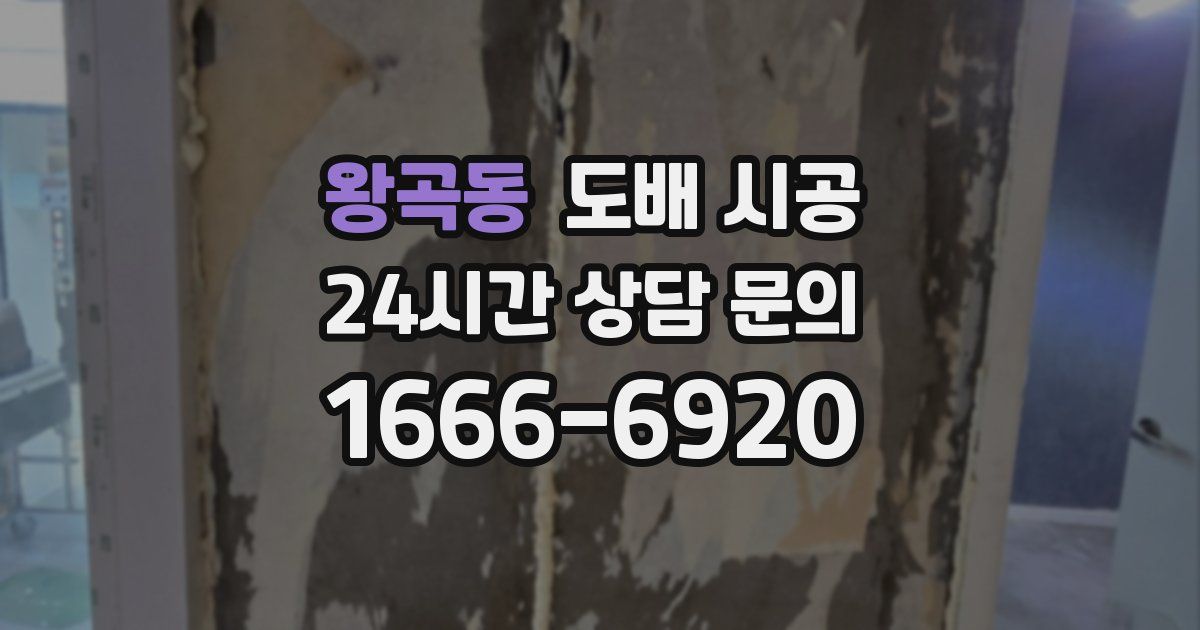 왕곡동 도배 시공