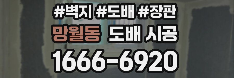 망월동 도배 시공