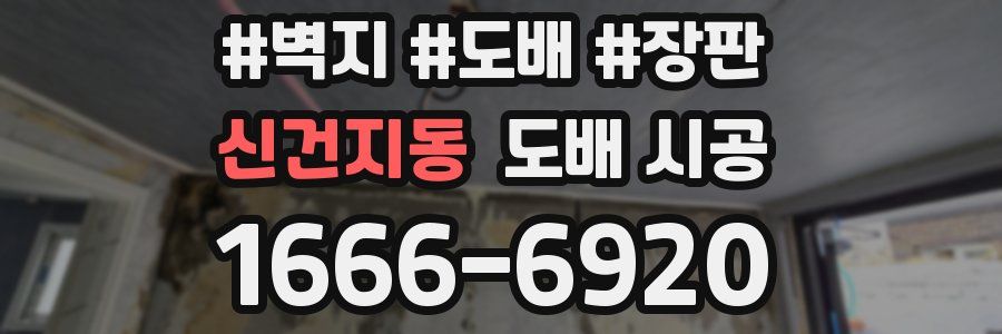 신건지동 도배 시공