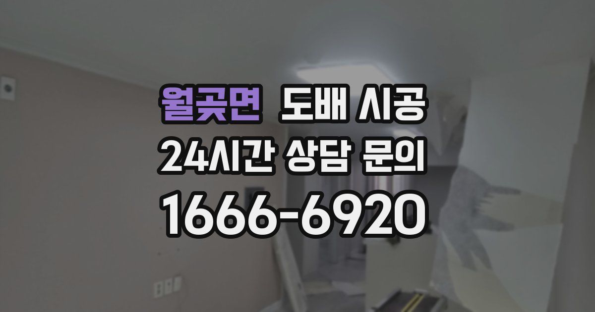 월곶면 도배 시공