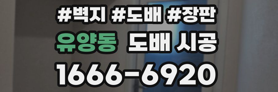 유양동 도배 시공