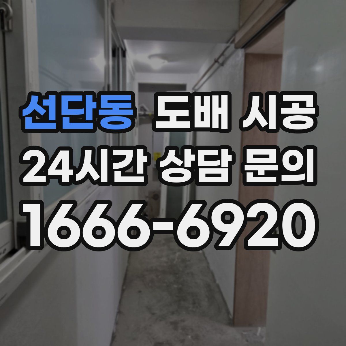 선단동 도배 시공