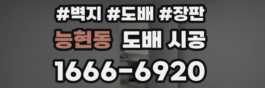 능현동 도배 시공