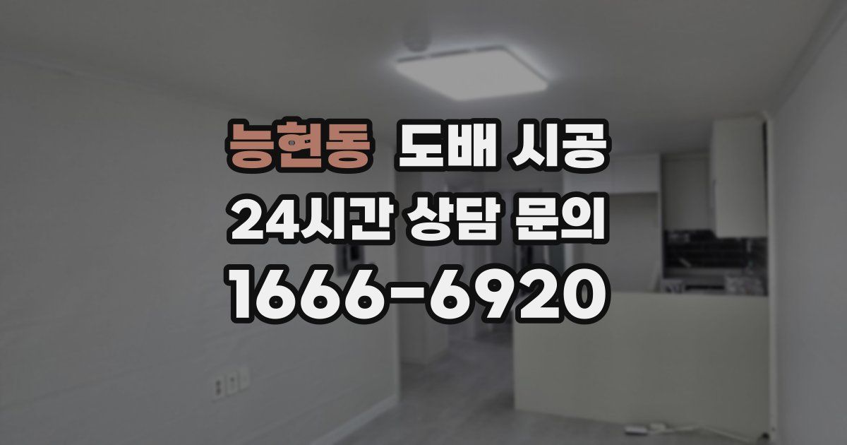 능현동 도배 시공