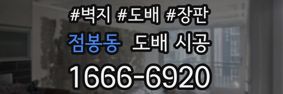 점봉동 도배 시공