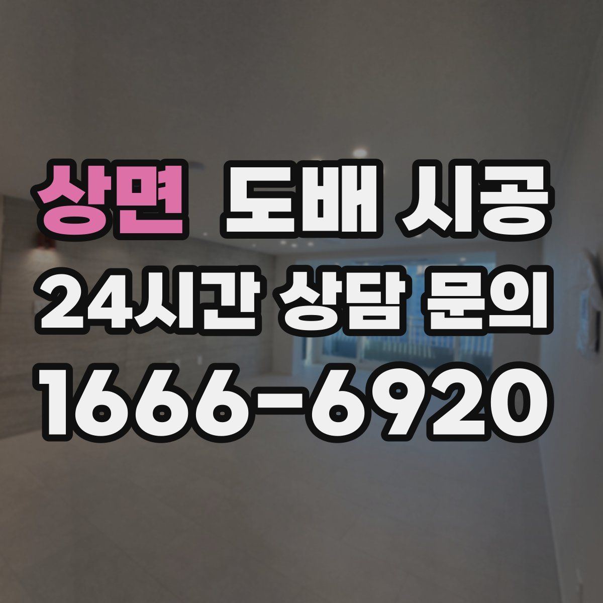 상면 도배 시공