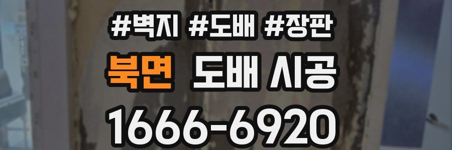 북면 도배 시공