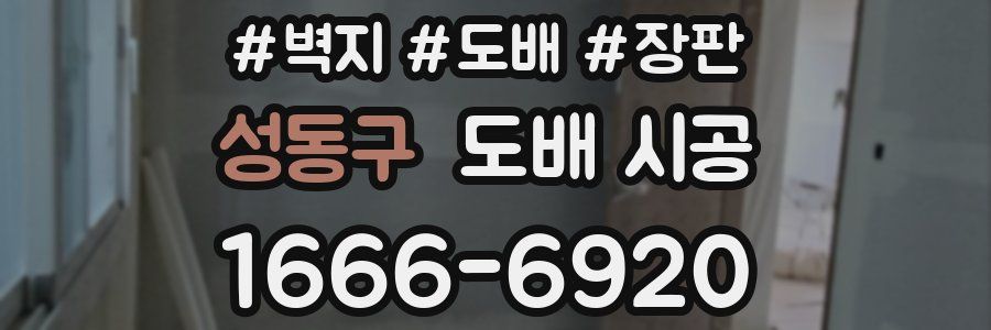 성동구 도배 시공