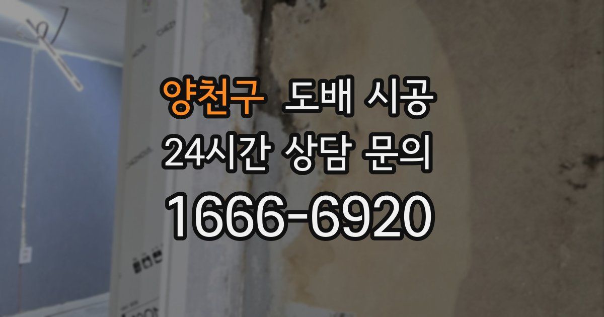양천구 도배 시공