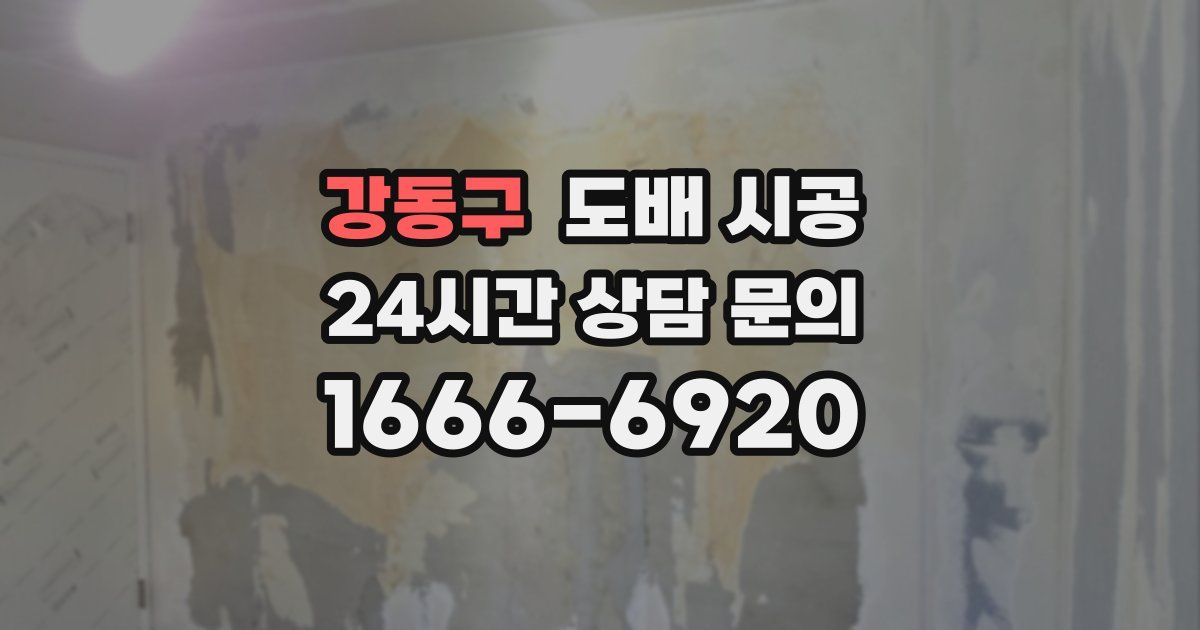강동구 도배 시공