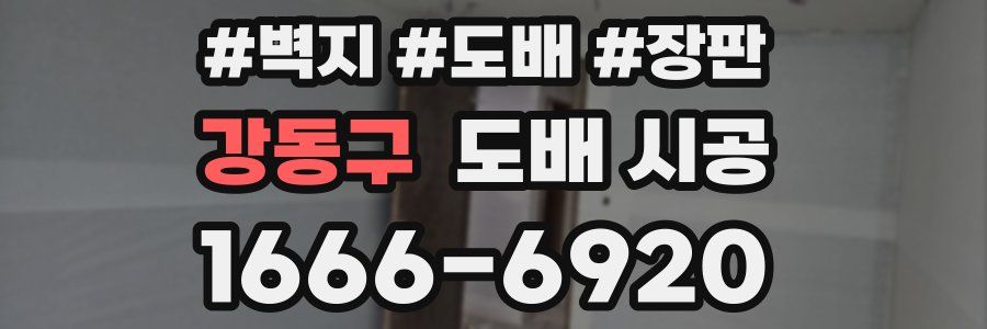 강동구 도배 시공