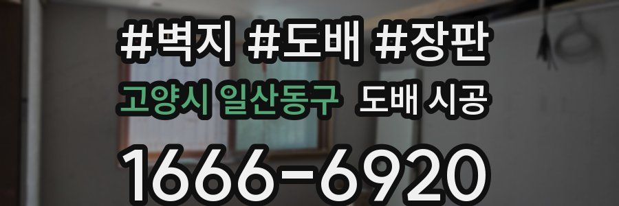 고양시 일산동구 도배 시공