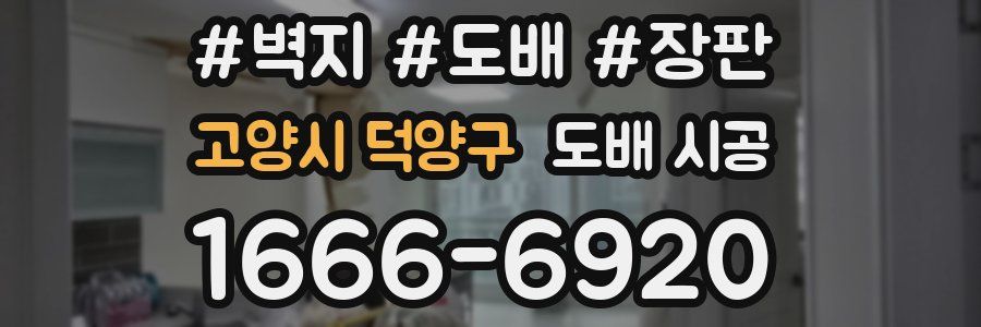 고양시 덕양구 도배 시공