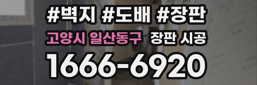 고양시 일산동구 장판 시공
