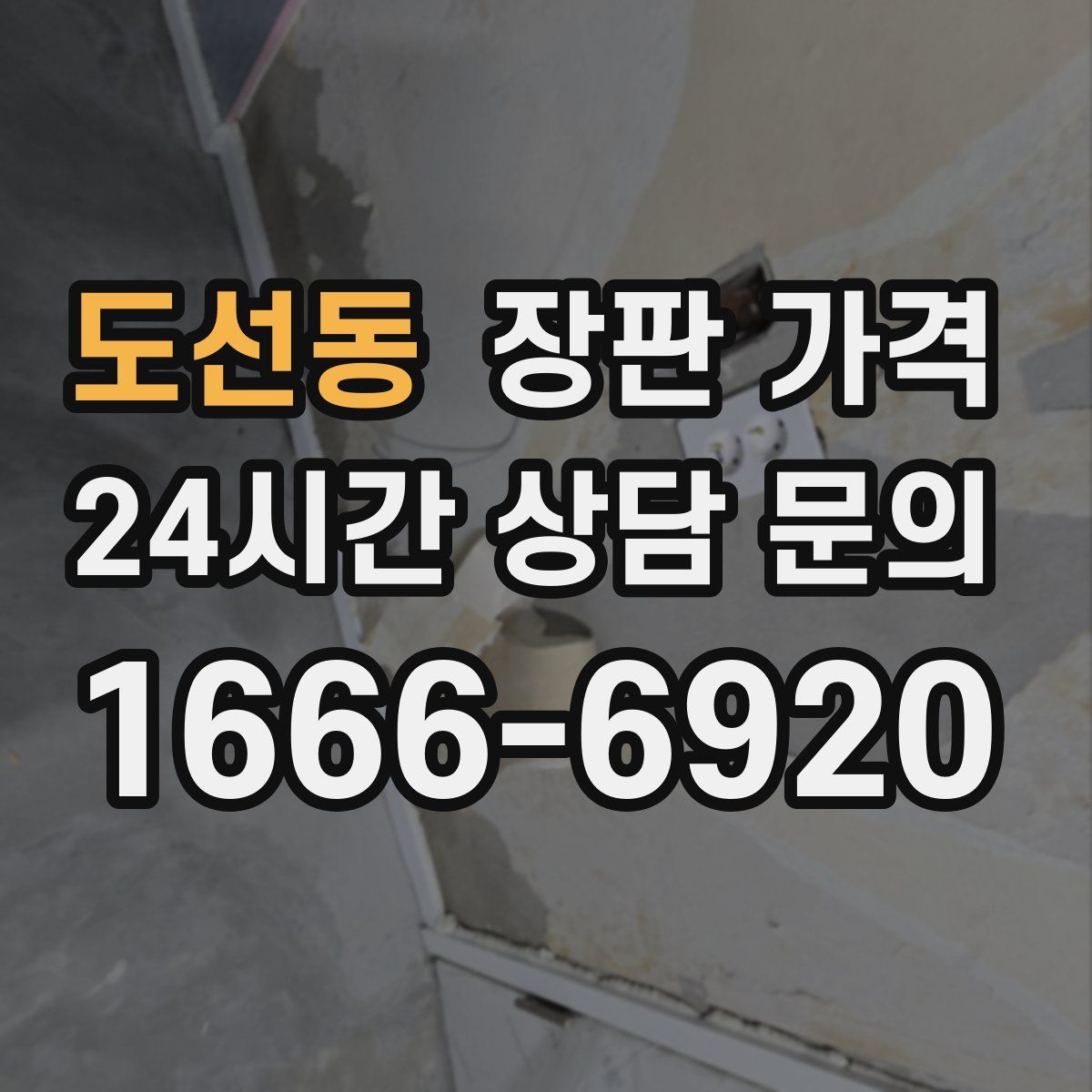 도선동 장판 가격