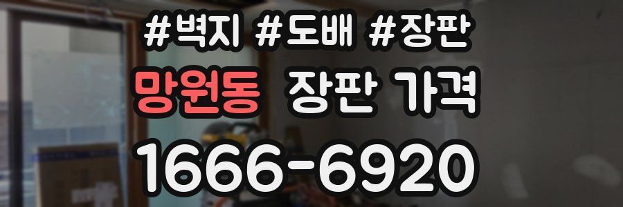 망원동 장판 가격