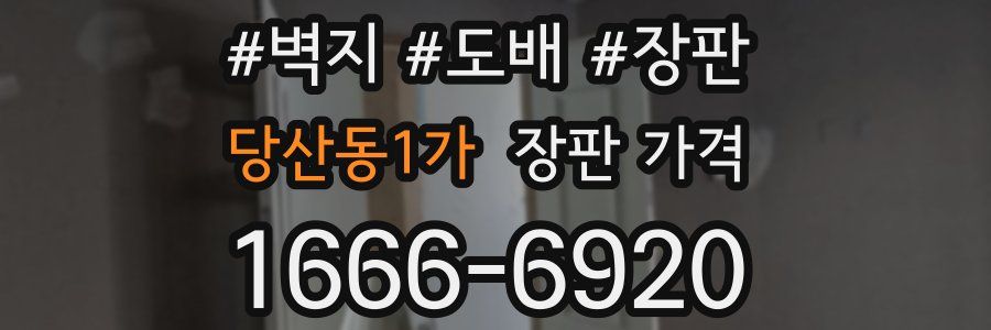 당산동1가 장판 가격