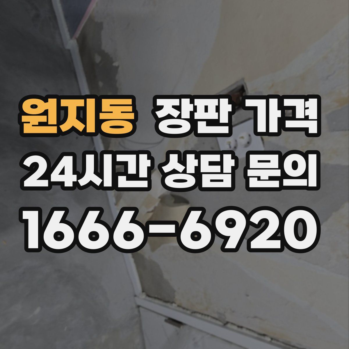 원지동 장판 가격