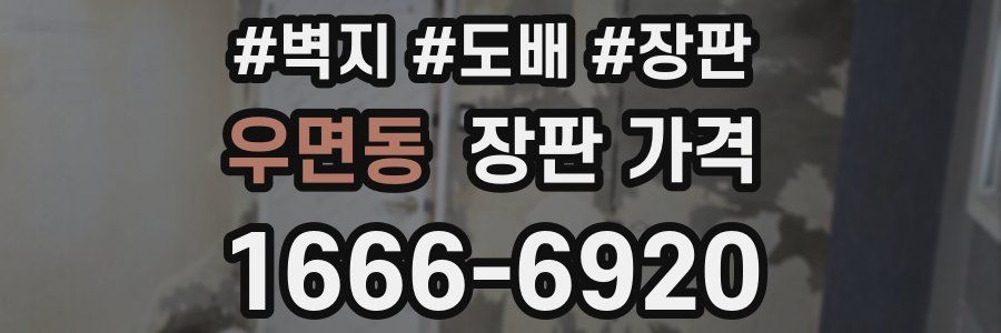 우면동 장판 가격