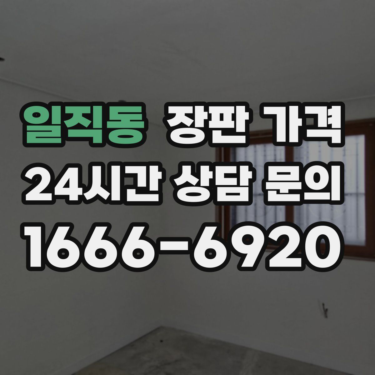 일직동 장판 가격