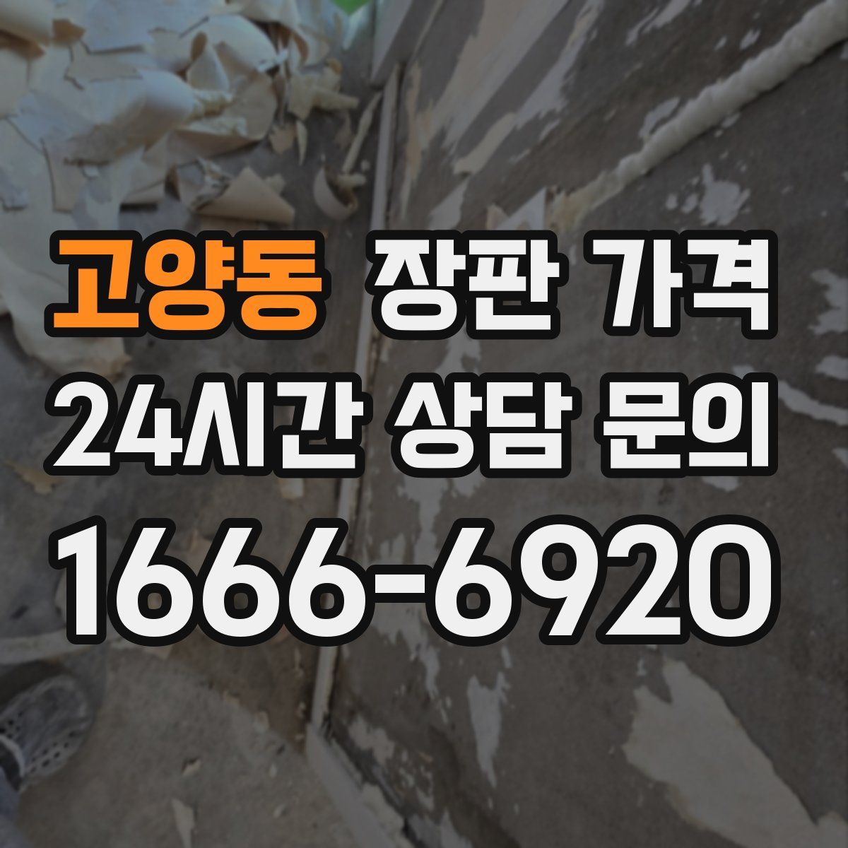 고양동 장판 가격