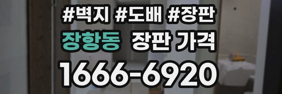 장항동 장판 가격