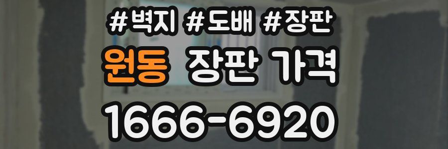 원동 장판 가격
