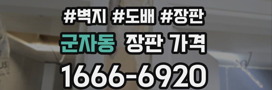 군자동 장판 가격