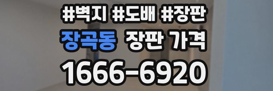 장곡동 장판 가격