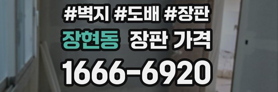 장현동 장판 가격
