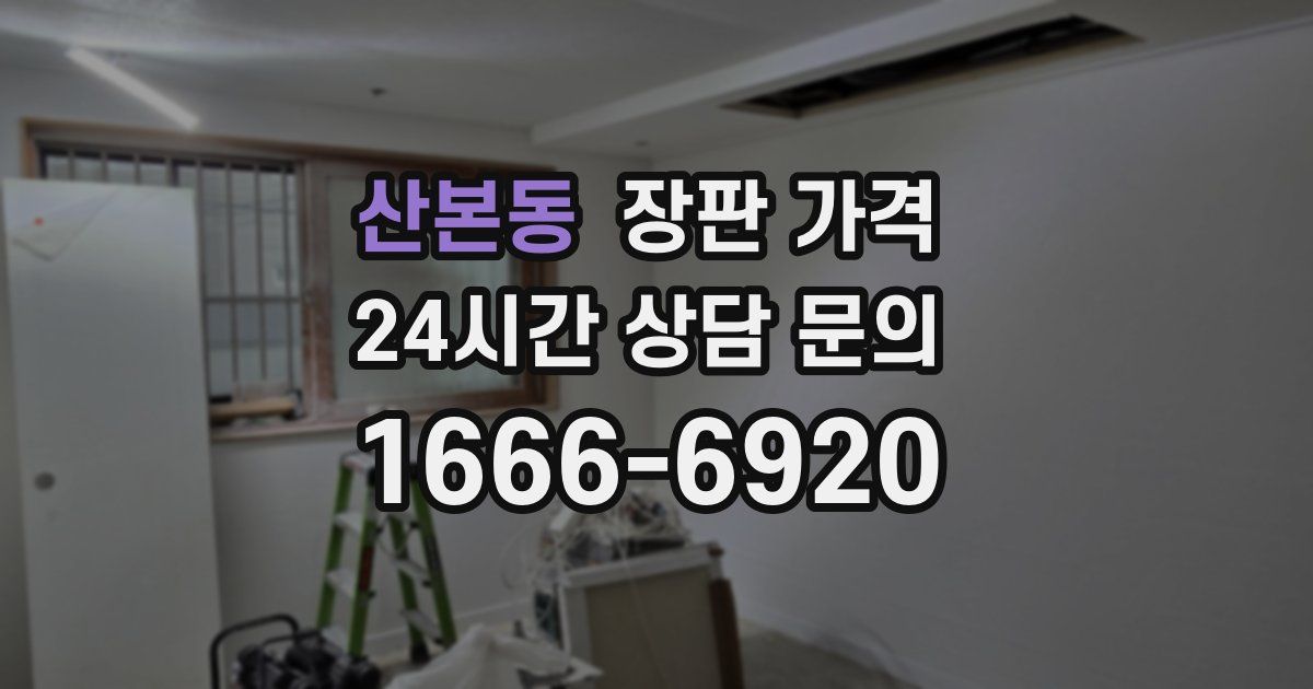 산본동 장판 가격