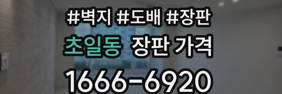 초일동 장판 가격