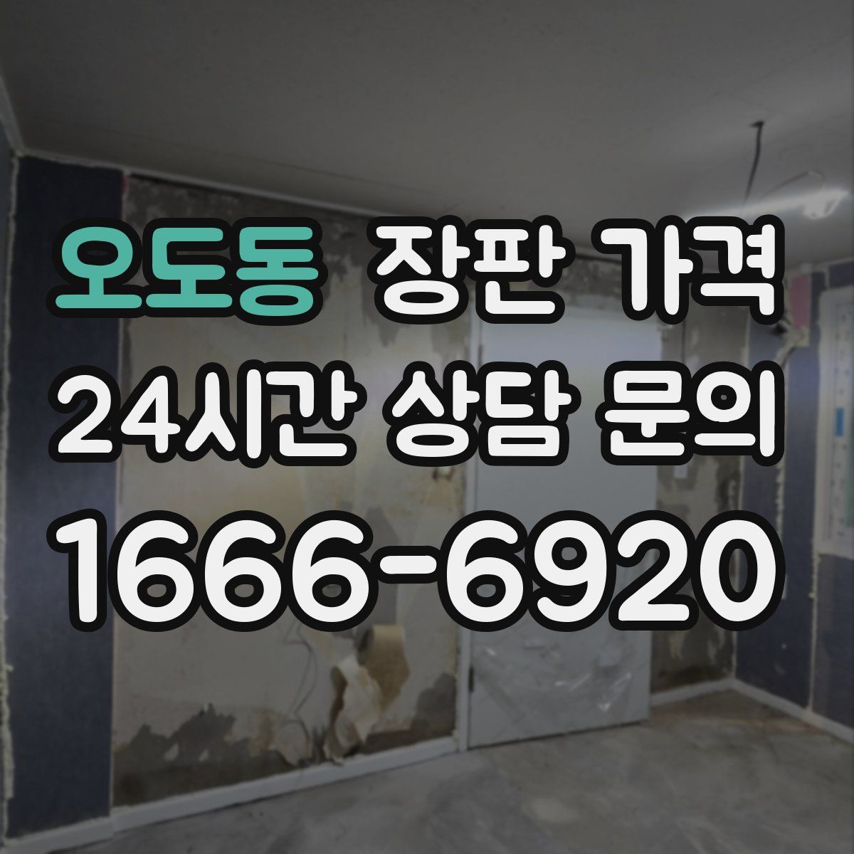 오도동 장판 가격
