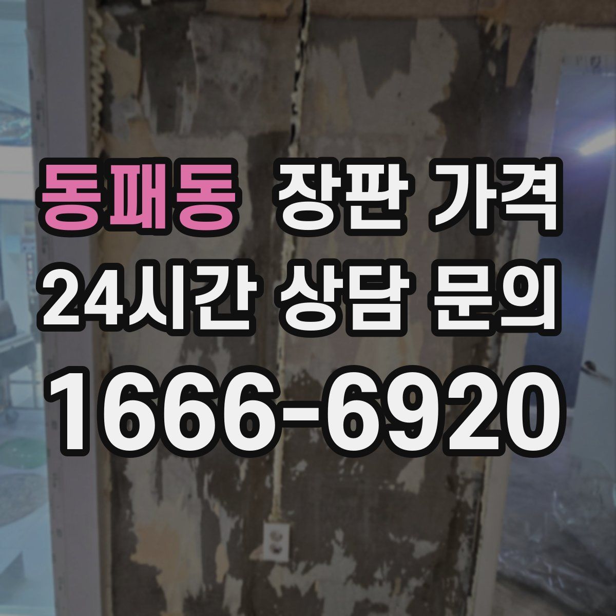 동패동 장판 가격