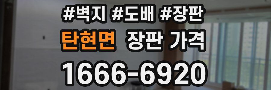 탄현면 장판 가격