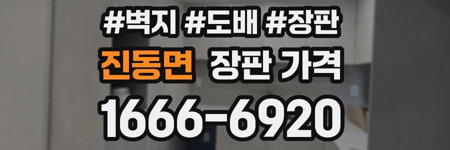 진동면 장판 가격