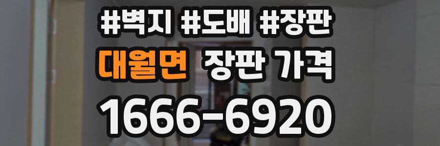 대월면 장판 가격