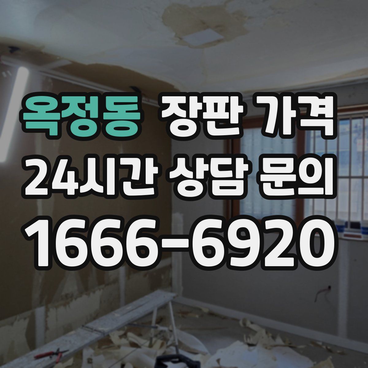 옥정동 장판 가격