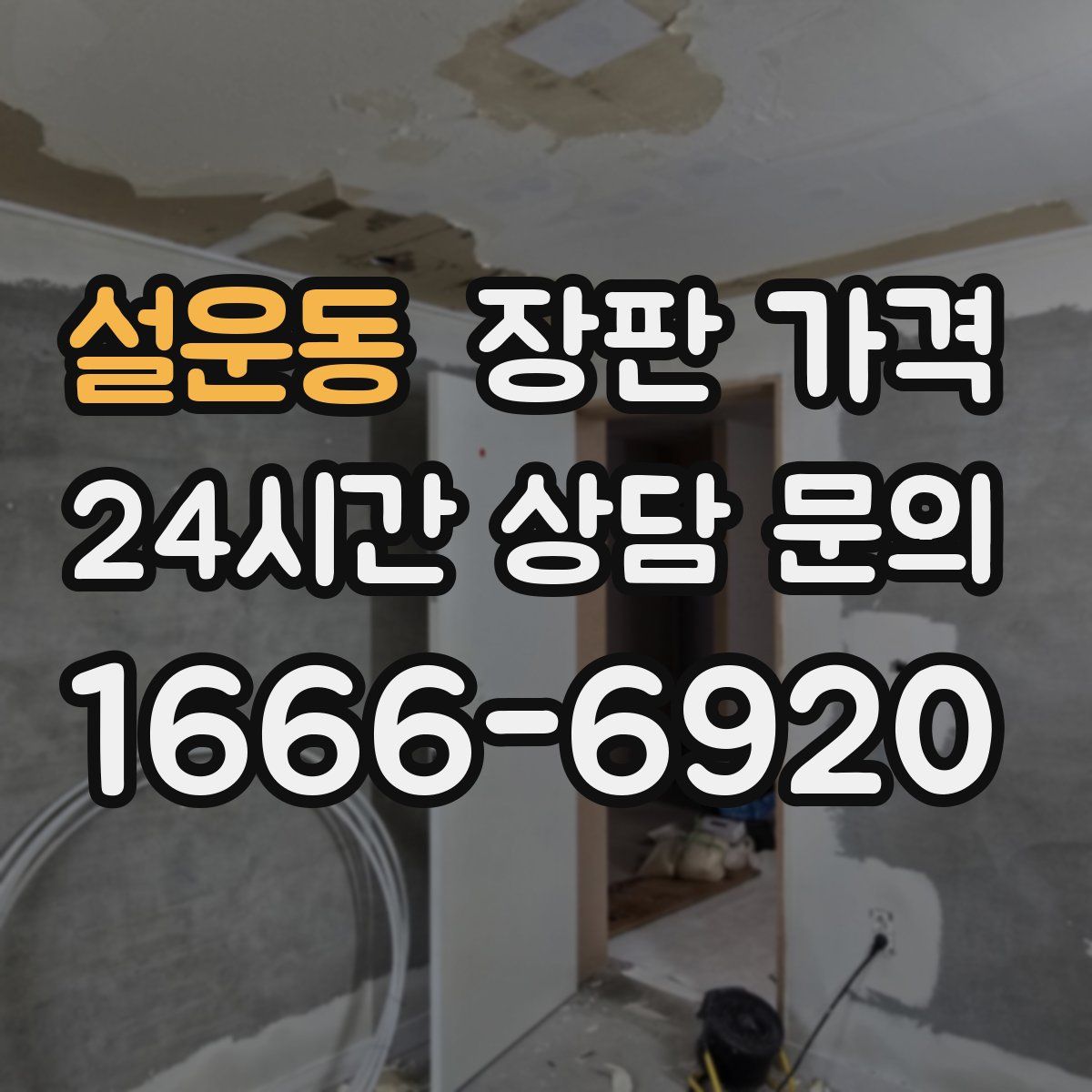설운동 장판 가격