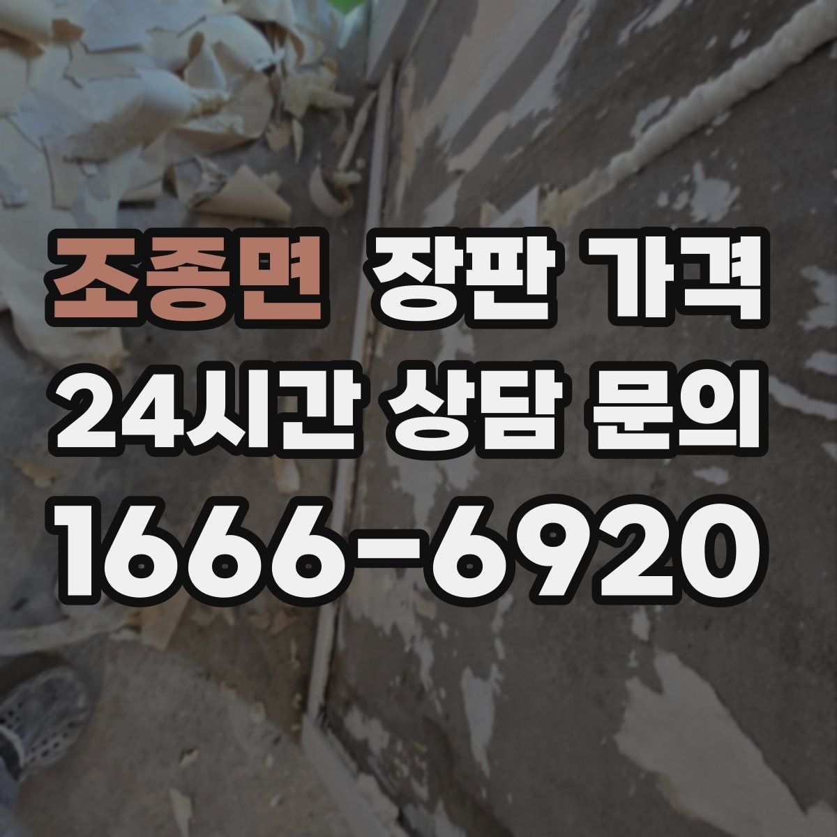 조종면 장판 가격
