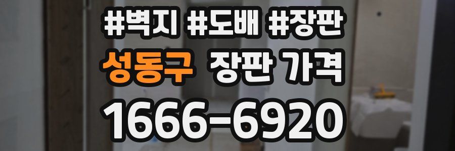 성동구 장판 가격