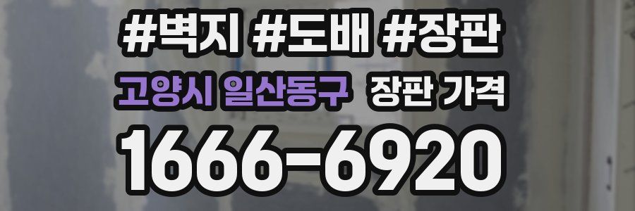 고양시 일산동구 장판 가격