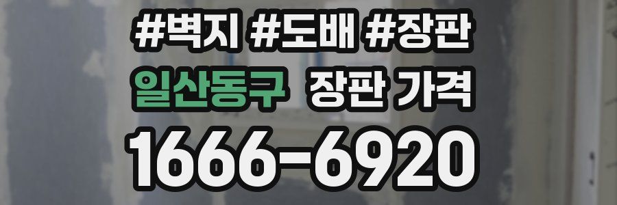 일산동구 장판 가격