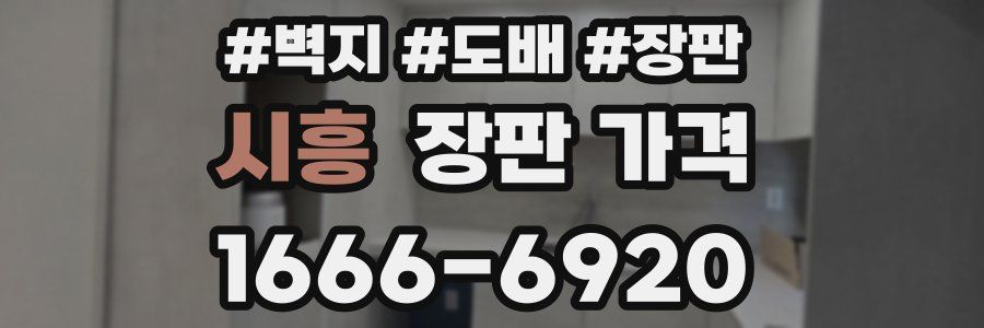 시흥 장판 가격